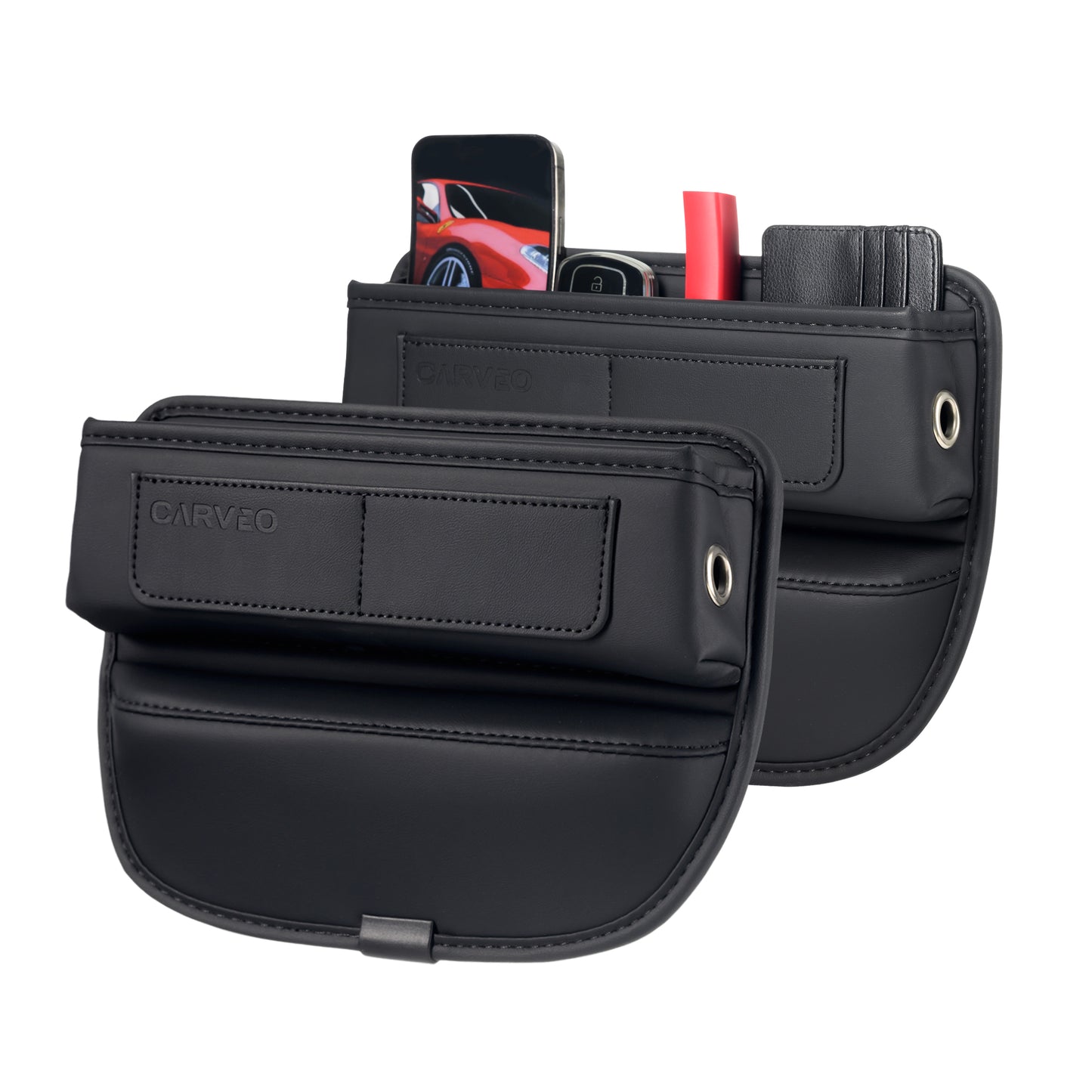 CARVEO Seat Gap Organizer – Premium Car Storage Box for Front Seats