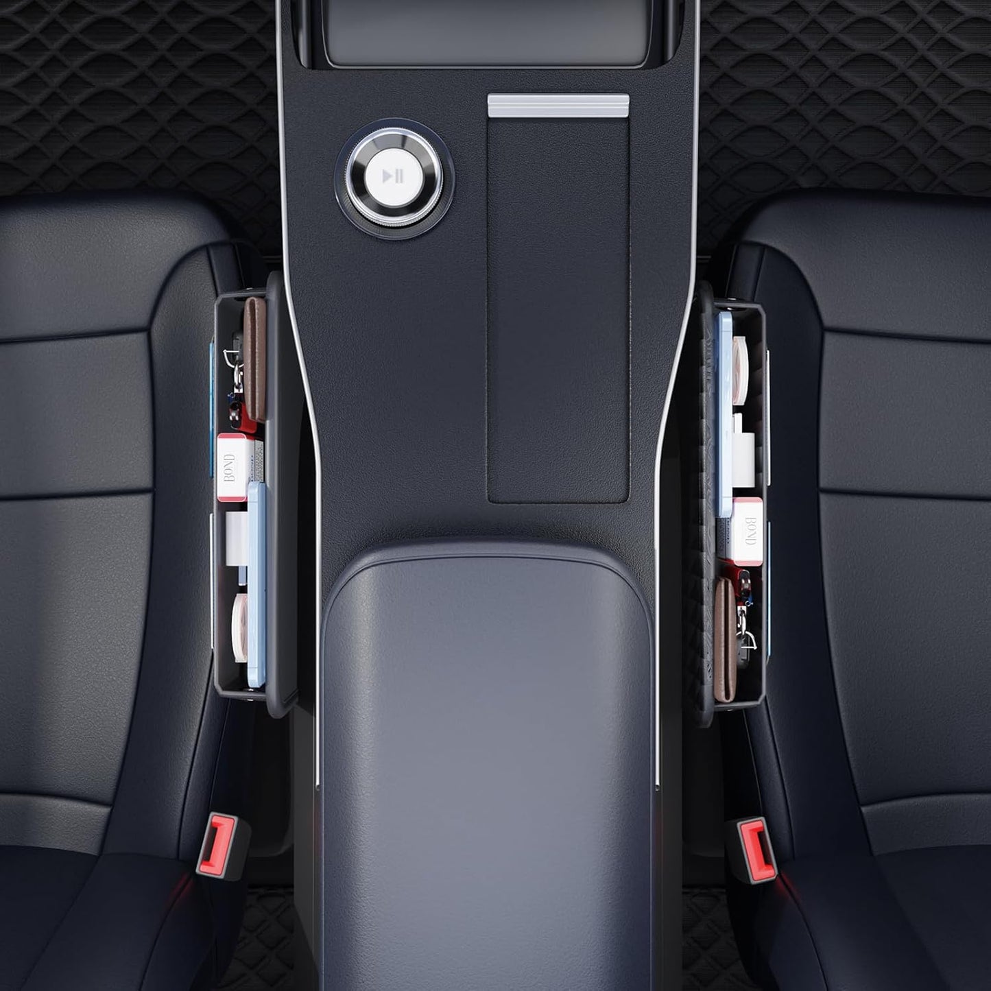 CARVEO Seat Gap Organizer – Premium Car Storage Box for Front Seats